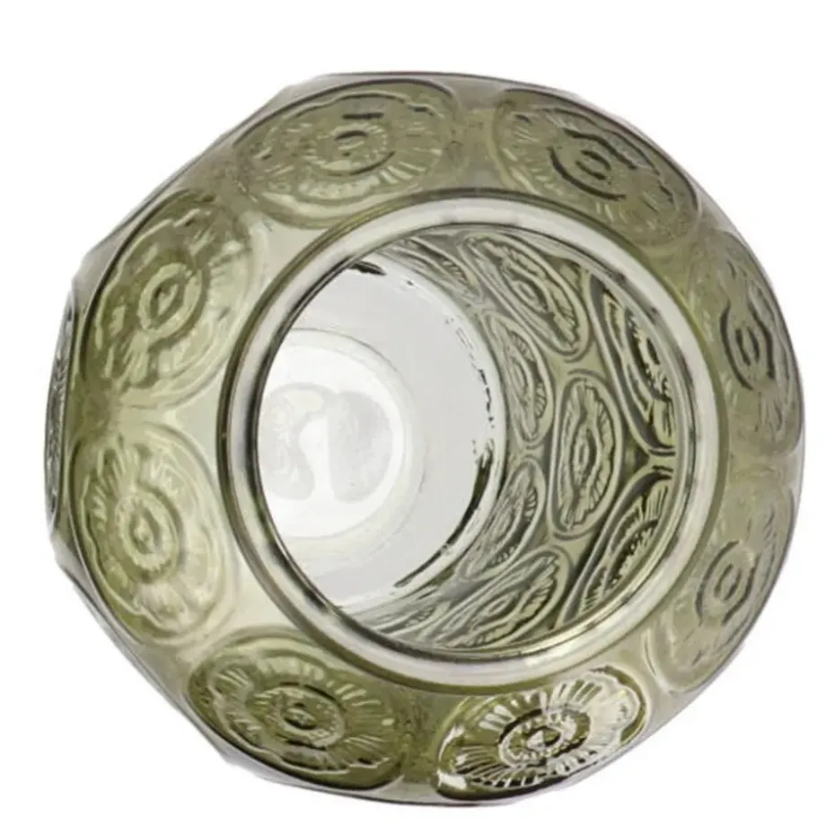 DK Design boeket vaas Circle - glas - olijfgroen - 15 x 25 cm