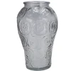 DK Design boeket vaas Circle - glas - lichtgrijs - 15 x 25 cm