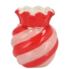 DK Design boeket vaas Sweety - keramiek - roze/rood - 15 x 30 cm