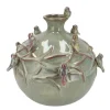 DK Design Vaas Vogels - mosgroen - D23 x H23 cm