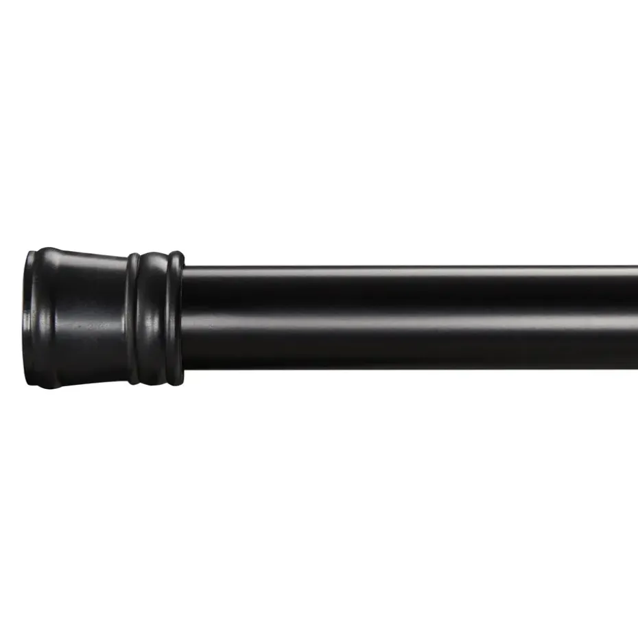 Douche Gordijnstang XL, aanpasbaar van 140 tot 260 cm, zelfklemmend, zwart