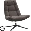 Draaifauteuil Emily - donkerbruin