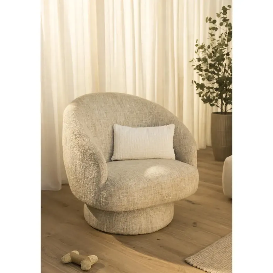 Draaifauteuil Lieve - beige