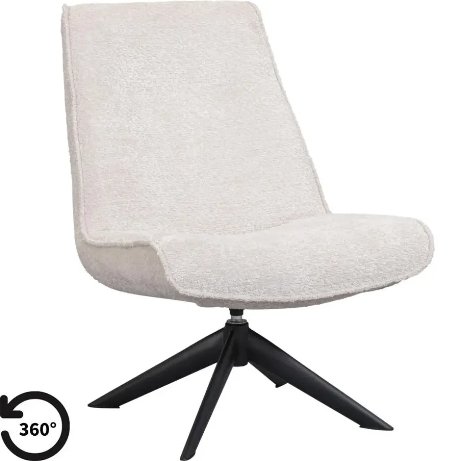 Draaifauteuil Nora - crème