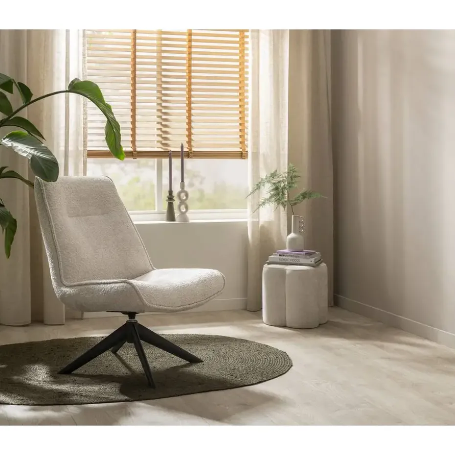 Draaifauteuil Nora - crème
