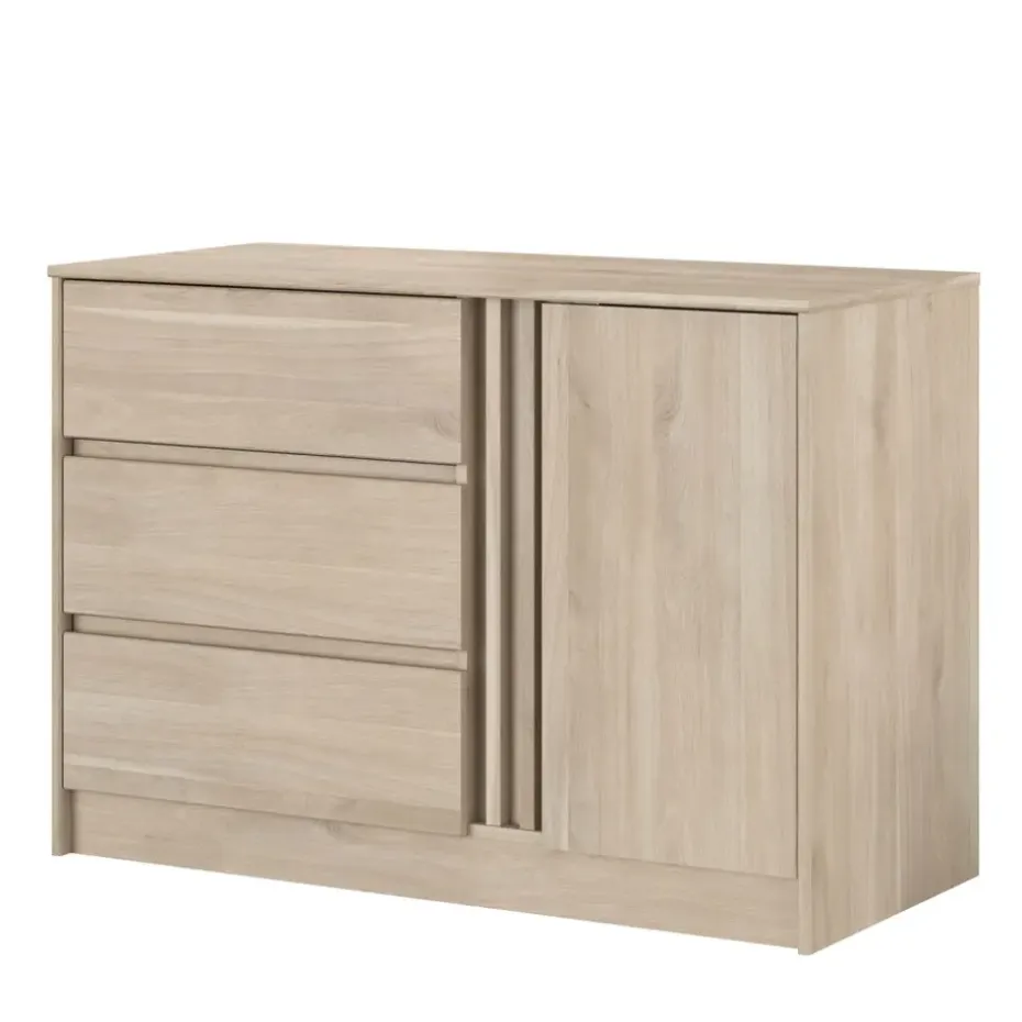 Dressoir Evi - eikenkleur - 76,8x109,8x50 cm