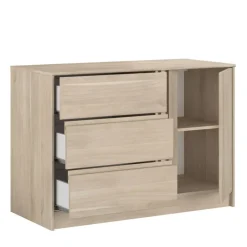 Dressoir Evi - eikenkleur - 76,8x109,8x50 cm