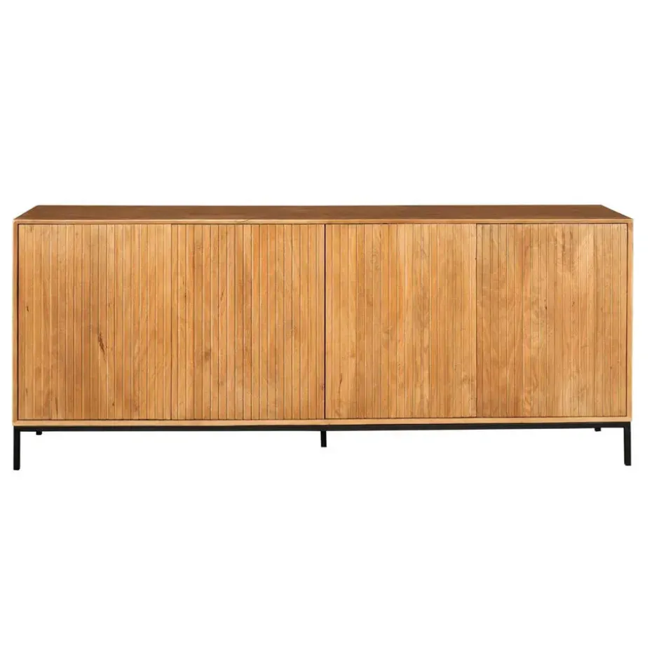 Dressoir Naturel Hout - 210x45x85cm - Madison