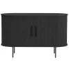 Dressoir Zwart Eikenhout - 120x45x76cm - Nola
