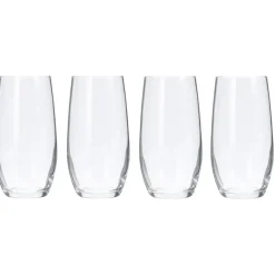 Drinkglazen of waterglazen - 4x stuks - gecurved - 360 ml