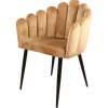 DS4U - Flower eetkamerstoel velvet goud