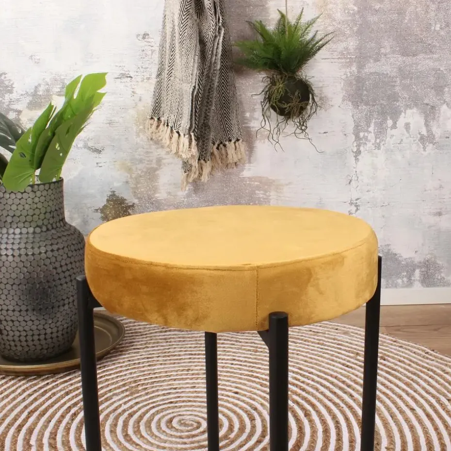 DS4U - Mika velvet kruk goud