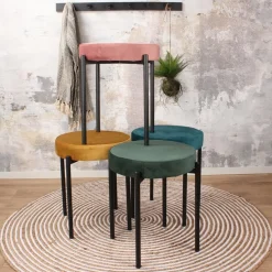 DS4U - Mika velvet kruk roze