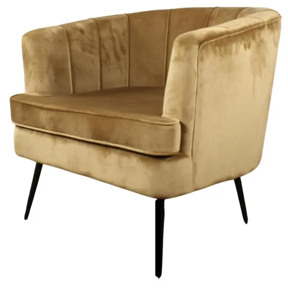 DS4U - Norah fauteuil velvet goud