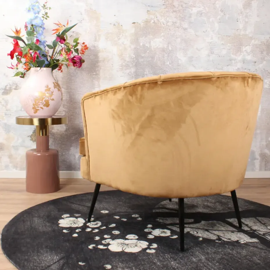 DS4U - Norah fauteuil velvet goud