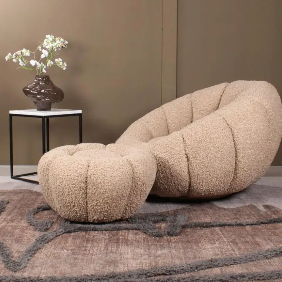 DS4U - Olivia fauteuil set teddy - beige