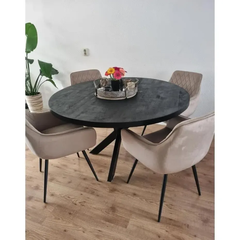 DS4U - Ravi 3.0 eetkamerstoel velours - champagne