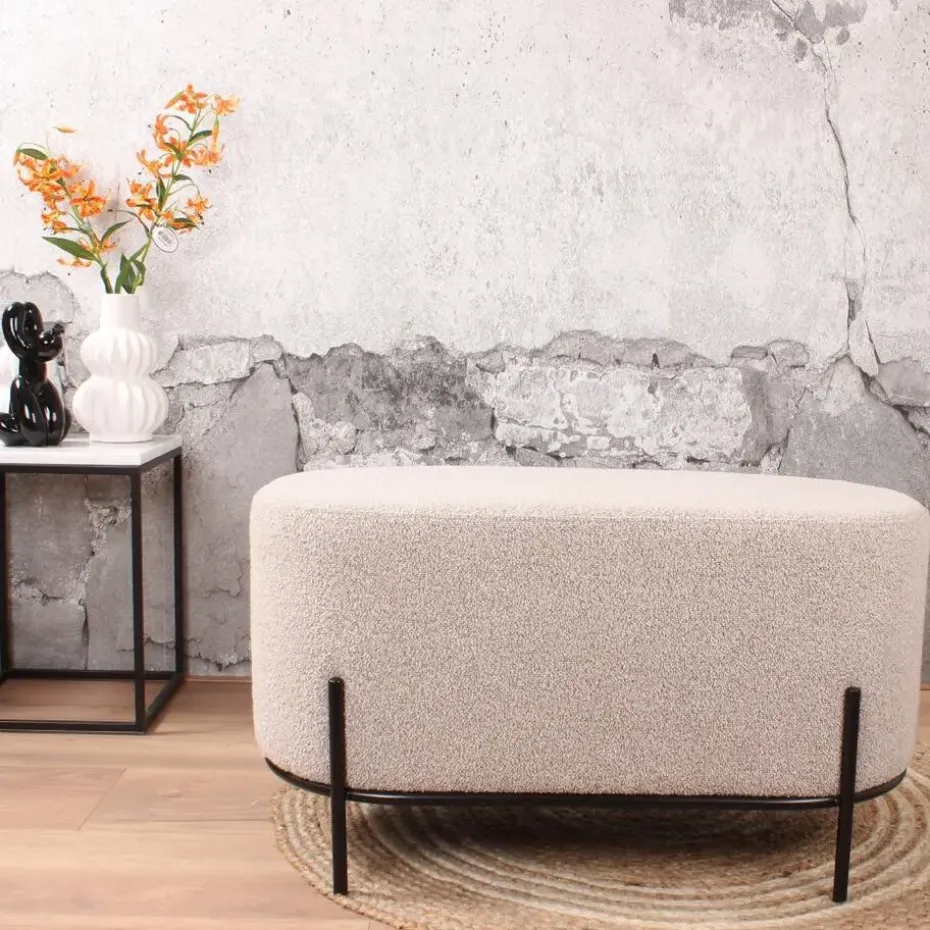 DS4U - Torben hocker duo 80x40x42 cm bouclé beige