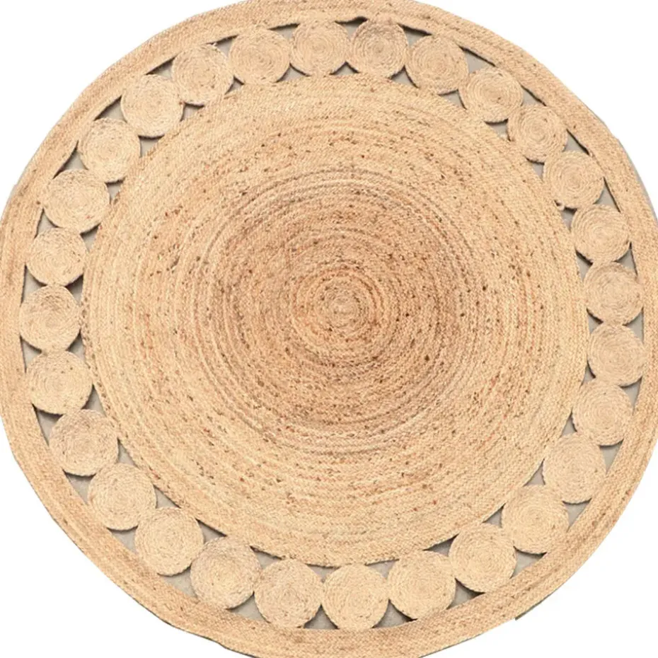 Dutch Lifestyle - Jute - Vloerkleed - 150x150 cm - Beige