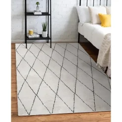 Dutch Lifestyle - Polyester - Vloerkleed - 230x160cm - Wit
