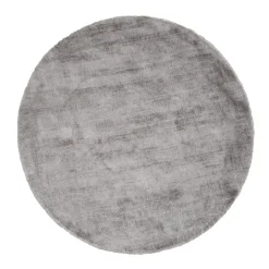 Dutch Lifestyle - Viscose - Vloerkleed - 195cm rond - Grijs