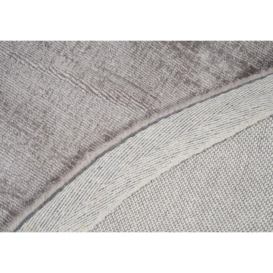 Dutch Lifestyle - Viscose - Vloerkleed - 195cm rond - Grijs