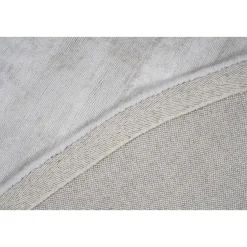 Dutch Lifestyle - Viscose - Vloerkleed - 115cm rond - Grijs