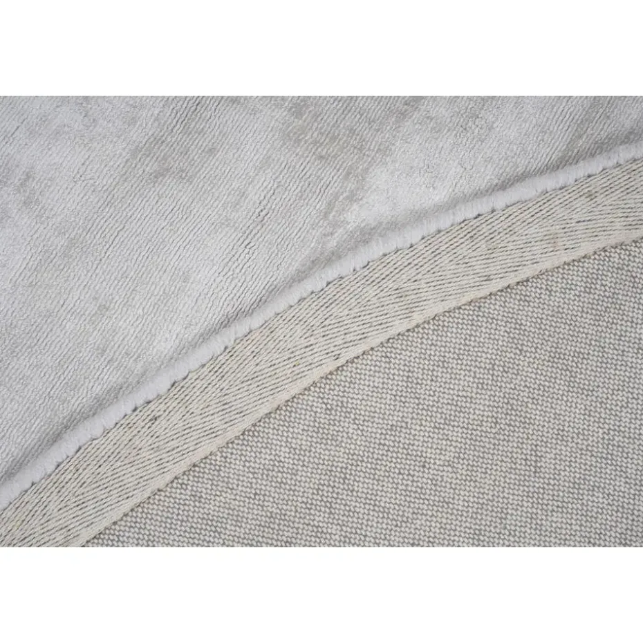 Dutch Lifestyle - Viscose - Vloerkleed - 115cm rond - Grijs