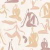 Dutch Wallcoverings - Arty Woman beige/oudroze/oker - 0,53x10,05m
