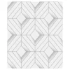 Dutch Wallcoverings - Galactik ruit wit/lichtgrijs - 0,53x10,05m