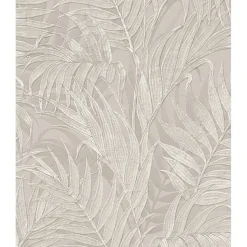 Dutch Wallcoverings - Grace Tropical palm leaf mink - GR322103