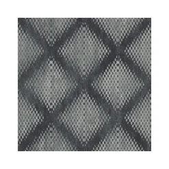 Dutch Wallcoverings - Hexagone ruit zwart/zilver - 0,53x10,05m