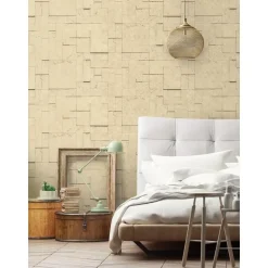 Dutch Wallcoverings - Horizons tegels/dessin beige - 0,53x10,05m