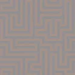 Dutch Wallcoverings - Indulgence Maze grey/rose/gold - 0,53x10,05m
