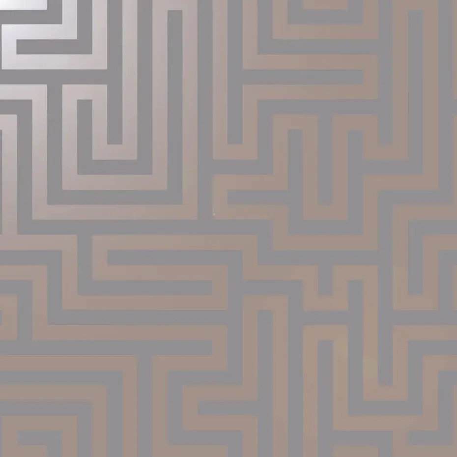 Dutch Wallcoverings - Indulgence Maze grey/rose/gold - 0,53x10,05m