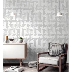 Dutch Wallcoverings - Indulgence Maze grey - 0,53x10,05m