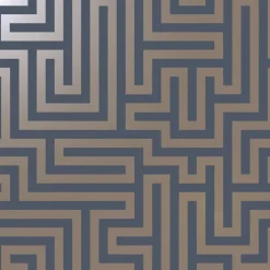 Dutch Wallcoverings - Indulgence Maze navy - 0,53x10,05m