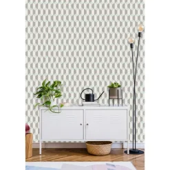 Dutch Wallcoverings - Inspiration Wall kubus blauw - 0,53x10,05m