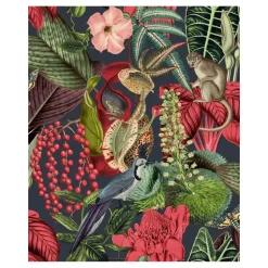 Dutch Wallcoverings - Jungle Fever Amazon roze/groen - 0,53x10,05m