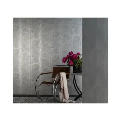 Dutch Wallcoverings - Loft blokken zilvergrijs - 0,53x10,05m