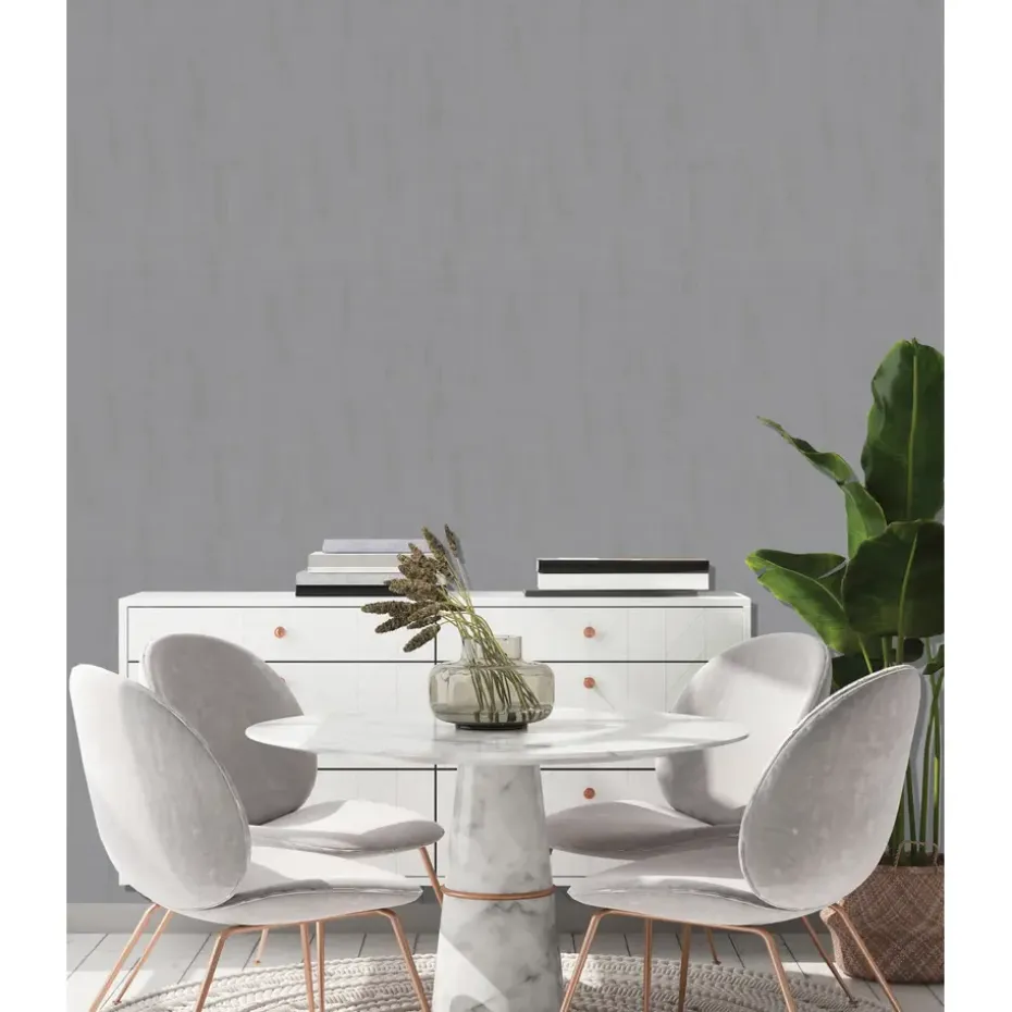 Dutch Wallcoverings - More Textures uni structuut grijs - 0,53x10,05m