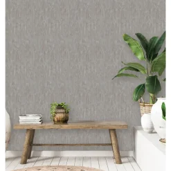 Dutch Wallcoverings - More Textures uni grijs/bruin - 0,53x10,05m