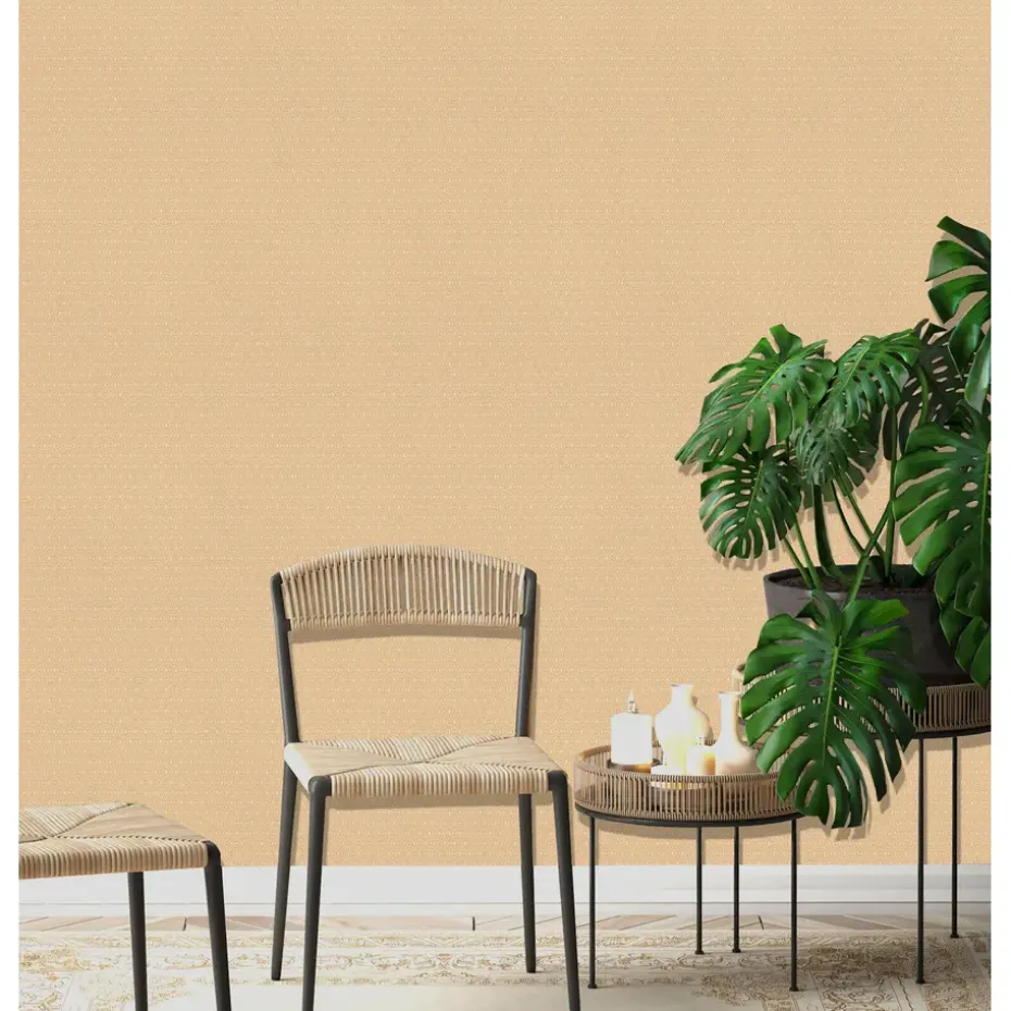 Dutch Wallcoverings - Myriad Kazue oker/beige - 0,53x10,05m