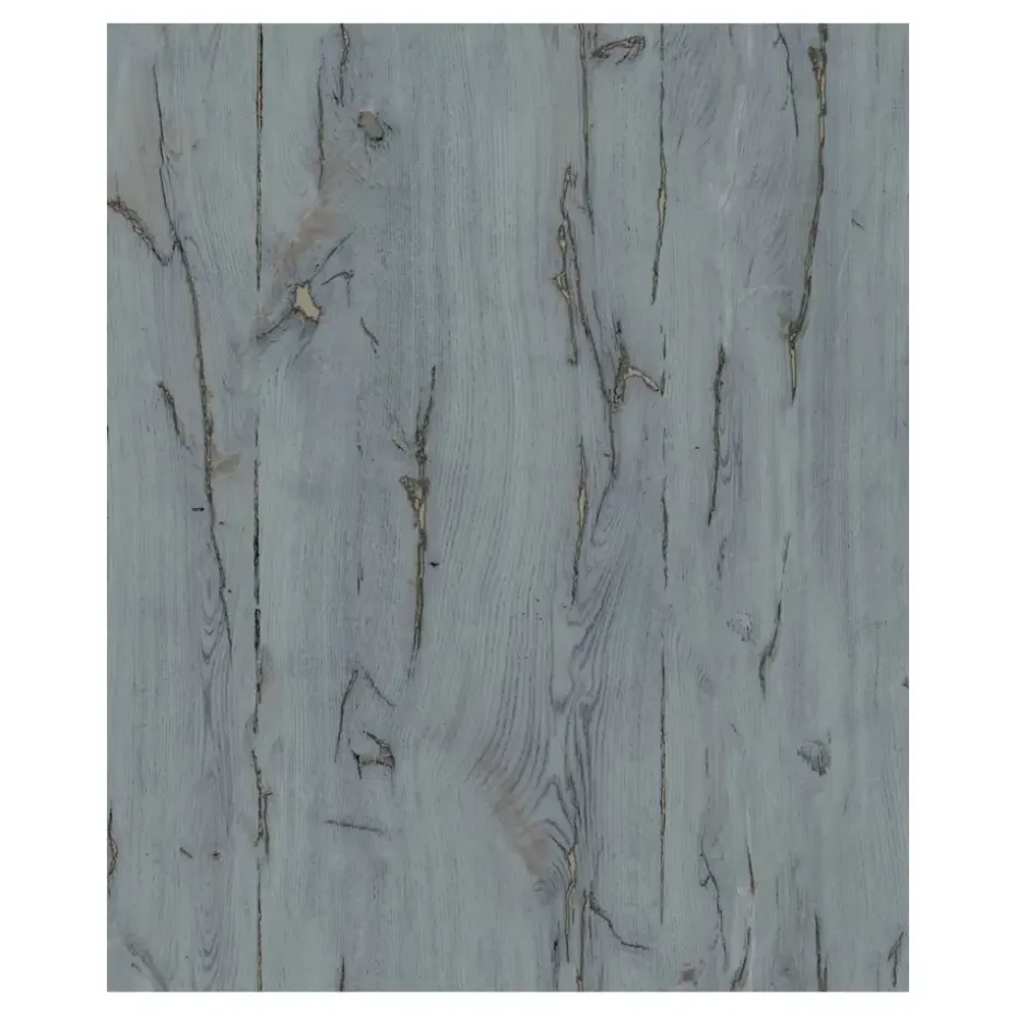 Dutch Wallcoverings - Odyssee hout blauw - 0,53x10,05m