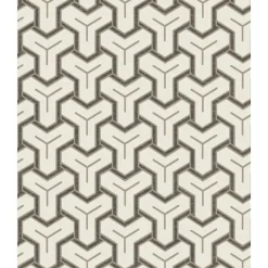 Dutch Wallcoverings - Onyx dessin wit/zwart/beige - 0,53x10,05m