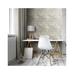Dutch Wallcoverings - Palma steen lichtbeige - 0,53x10,05m