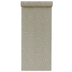 Dutch Wallcoverings - Wallstitch hexagonal grey - 0,53x10,05m