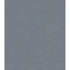 Dutch Wallcoverings Vliesbehang Linen & Textures uni - blauw - 10,05m x 53cm