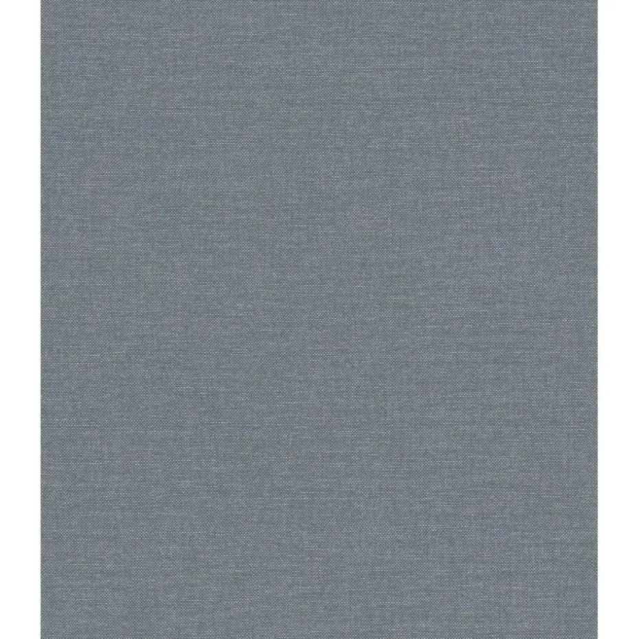 Dutch Wallcoverings Vliesbehang Linen & Textures uni - blauw - 10,05m x 53cm