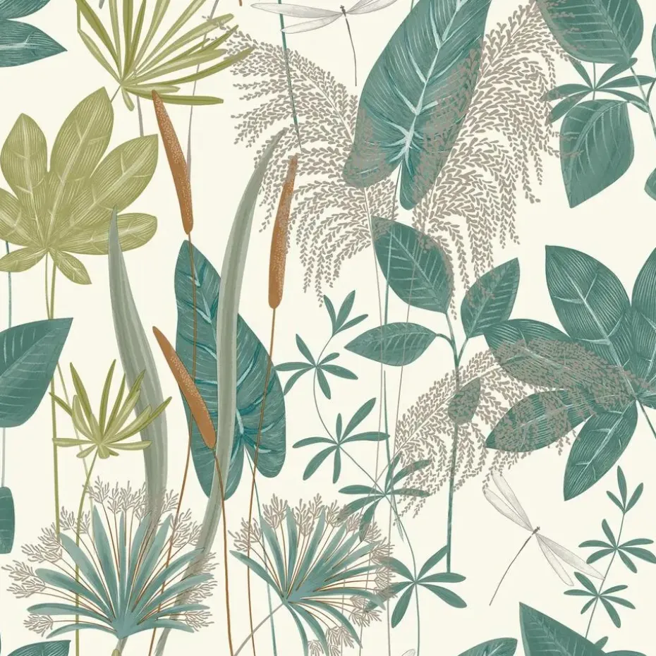 Dutch Wallcoverings Vliesbehang Arcadia loma - groen - 10,05m x 53cm